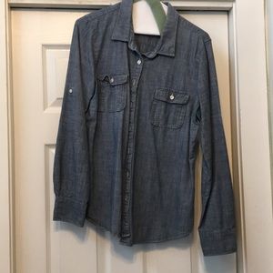 J Crew chambray shirt size L